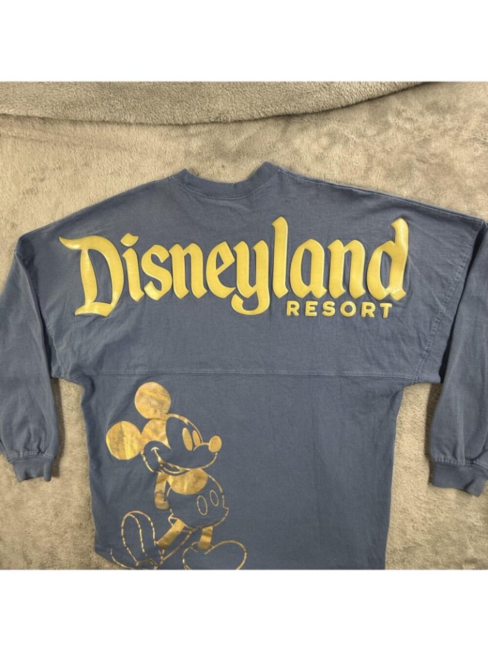 Disney Disneyland Resort Spirit Jersey Shirt Mens Medium Blue Mickey Long Sleeve - Picture 11 of 15